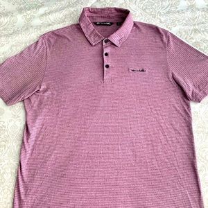 ⛳️Men’s TravisMathew Fish Outta Water Golf Polo Shirt Large Color Bordeaux 🏌🏾